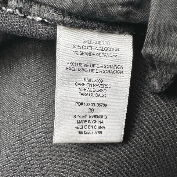 EVERY | Women | Noah Faded Black High Rise Slim Jeans | Size 29 - Picture 9 of 10